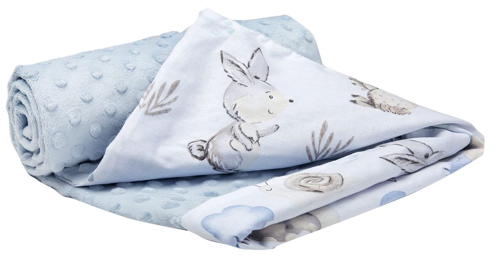 Babydecke für babys Baumwolle, 75x100, Hirsch und Igel