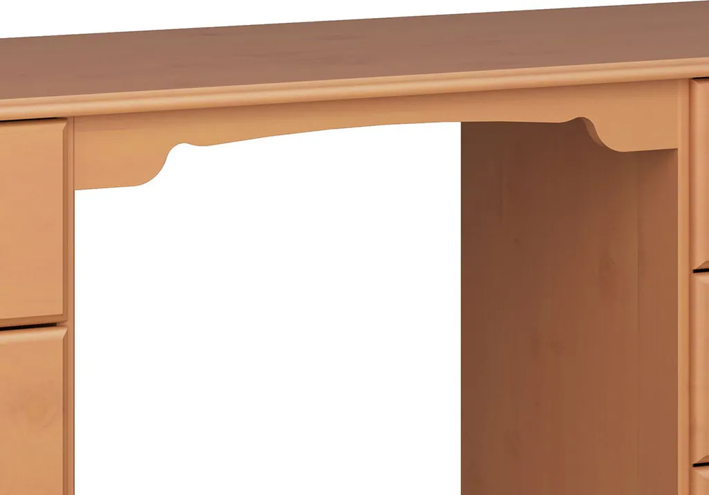 Console gain de place 8 tiroirs et tabouret pour rangement optimisé