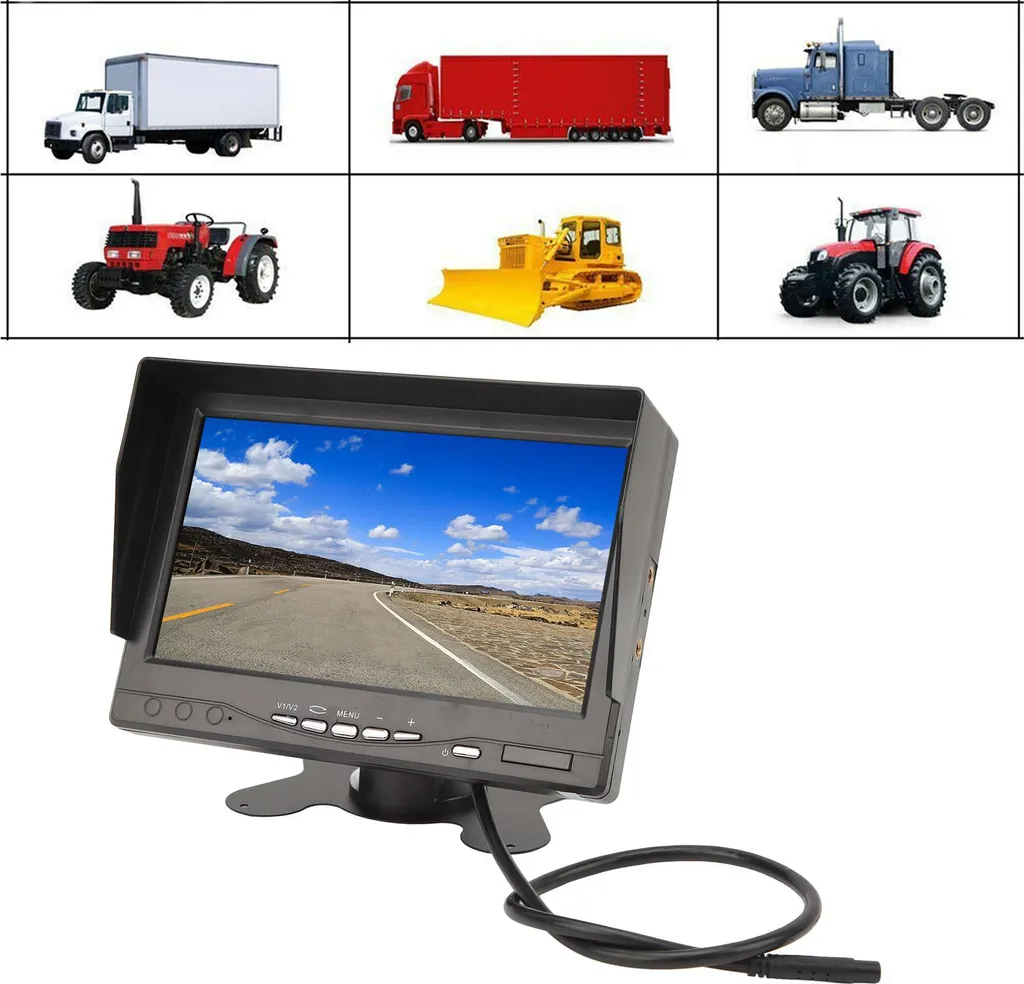 Moniteur de recul grand écran IPS et kit caméra de stationnement 24V