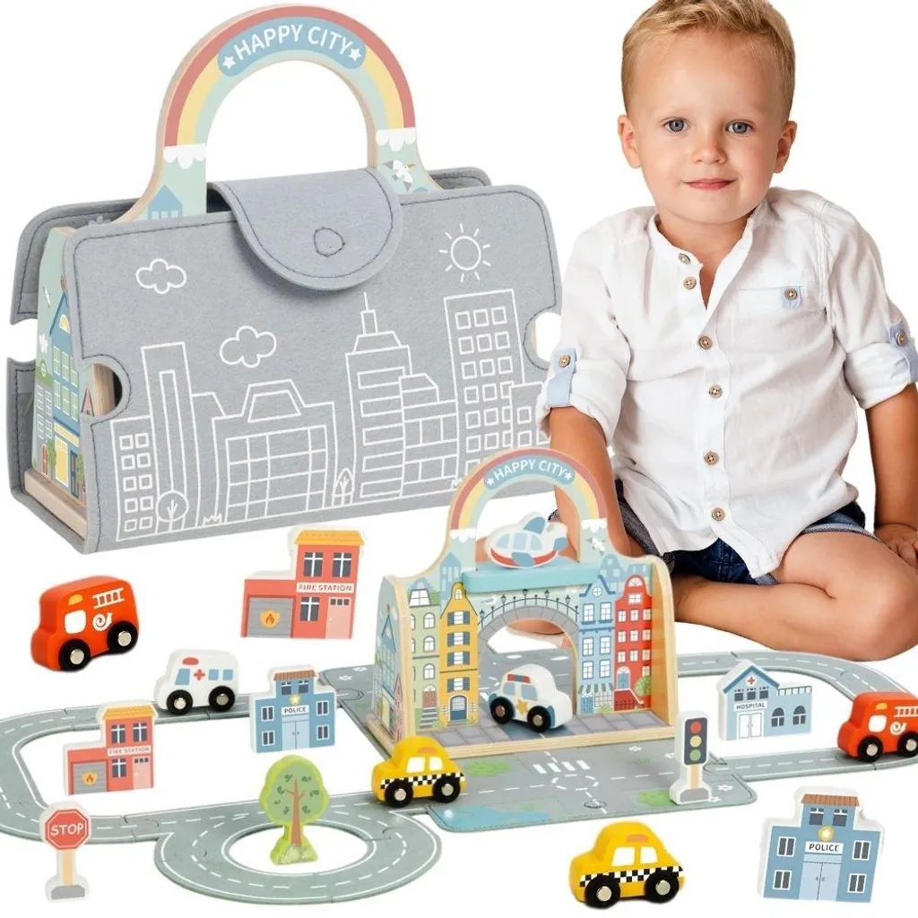 Mini City Tooky Toy : Le sac de voitures idéal pour voyager en famille