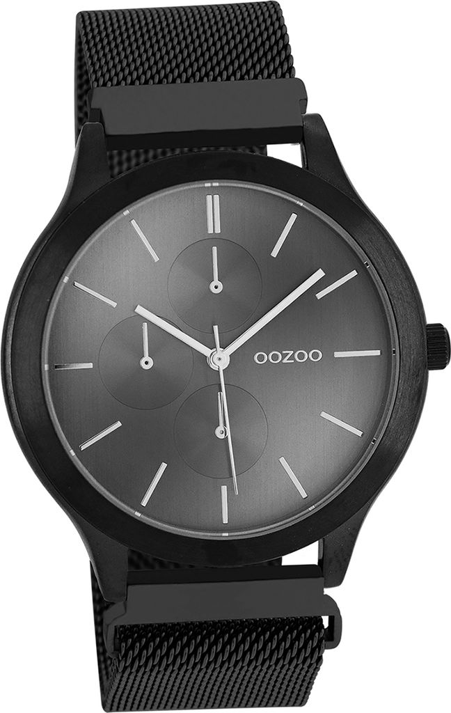 Oozoo Metall Damen-Herren Uhr Analog Quarzuhr Armband schwarz Timepieces D2UOC10690