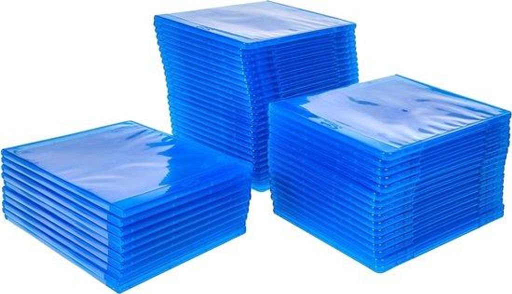 Modré průhledné krabičky 39–50 na Blu-ray, 50 kusů Obrázek produktu 
