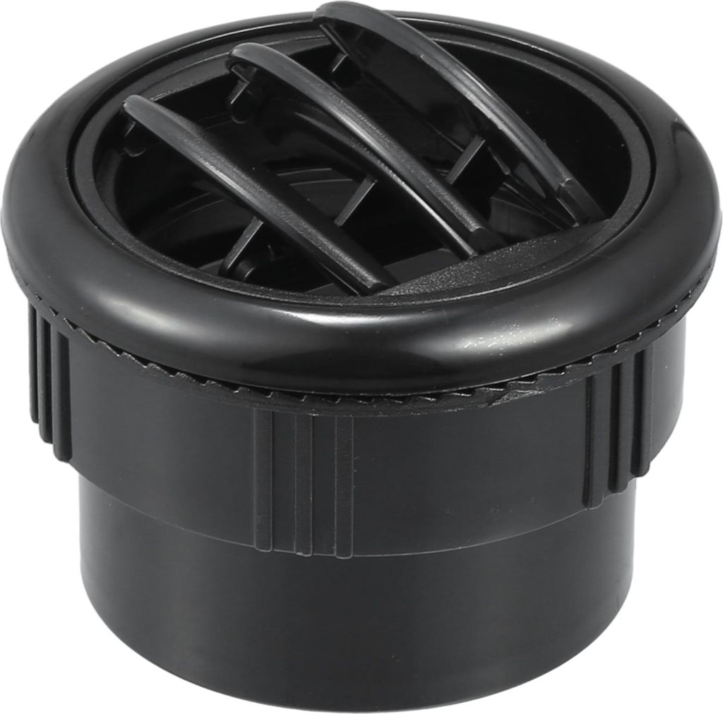 87mm 69mm Runder schwarzer AC-Luftauslass Universal für Wohnmobil, Bus, Boot, Yacht, Wohnwagen - Packung mit 1