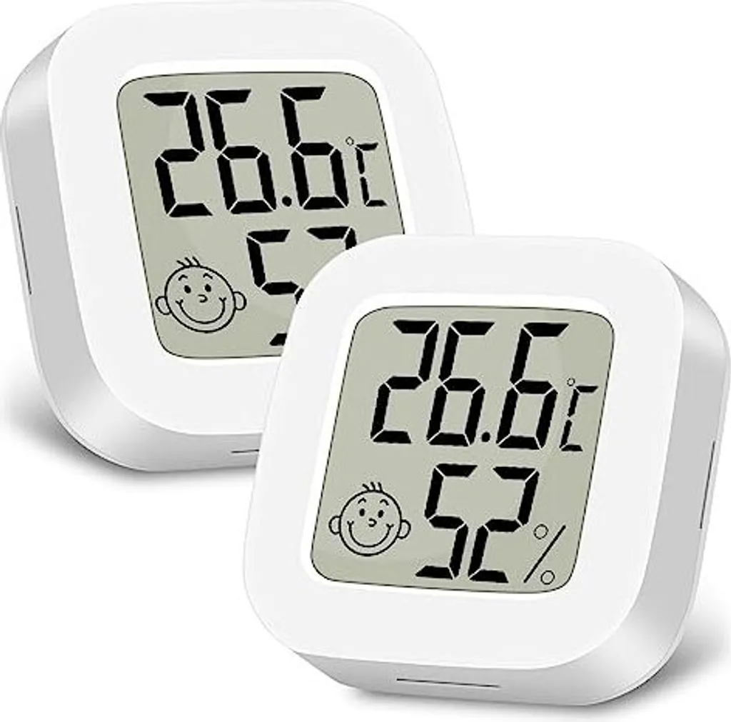 Set 2 Igrometri Ainiv: Controllo Umidità Temperatura Camera Bambini