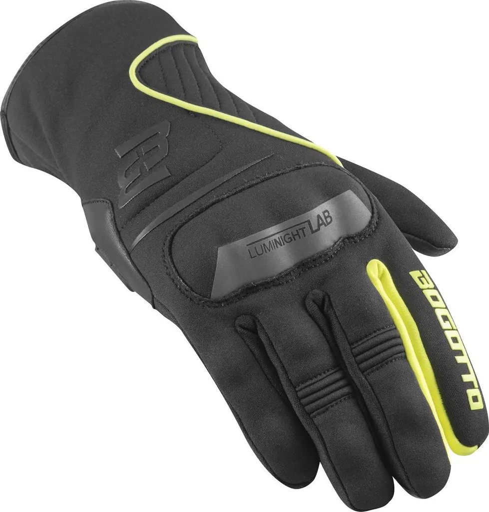 Gants de Route Hiver pour Moto Bogotto Xantus Étanches Taille M Noir Jaune