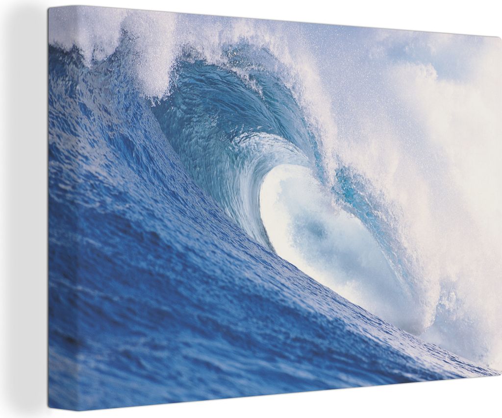 OneMillionCanvasses - Leinwandbilder - 140x90 cm, Meer - Golf - Ozean, Wandbilder Kunstdruck Wanddekoration - Foto auf Leinwand - Gemälde auf Ho...