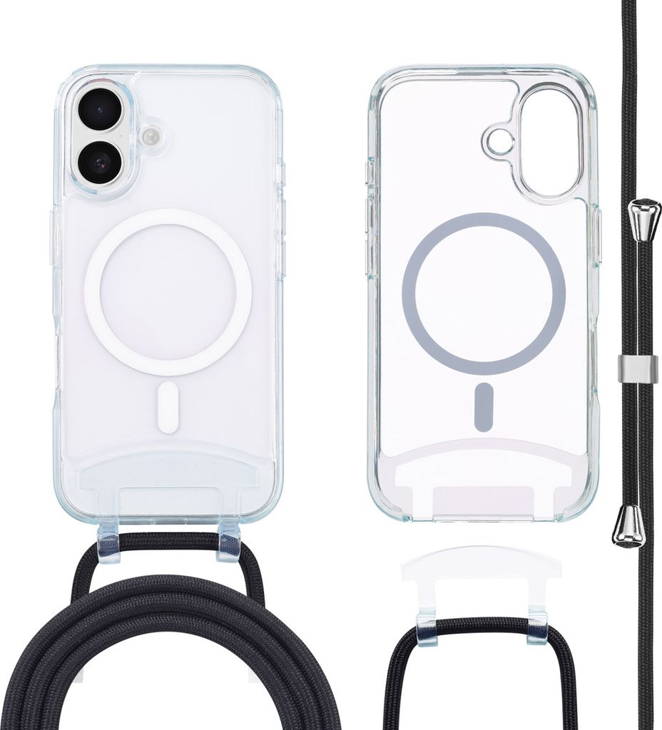 imoshion MagSafe Hülle mit abnehmbarem Band iPhone 16 - Transparent