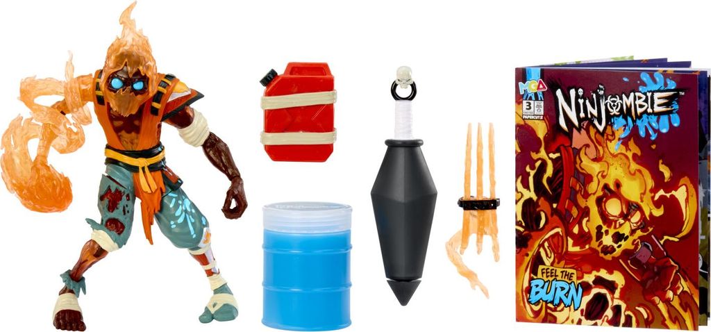 MGA Entertainment Ninjombie Action Figure - Scorchstrike, 4 Produktbild 