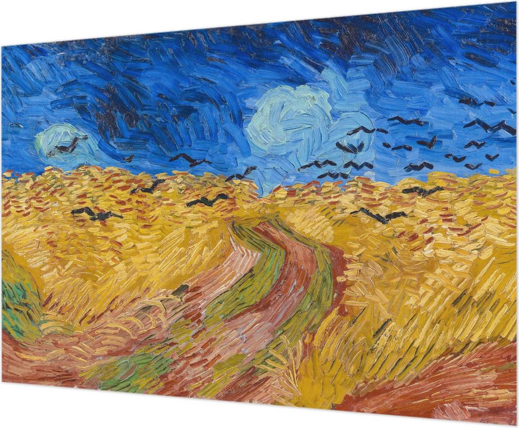 Wandtapete - Dekorative Tapete für Wohnzimmer - Tapetenfolie für Wanddekoration - 312x219 cm - Feldlandschaft