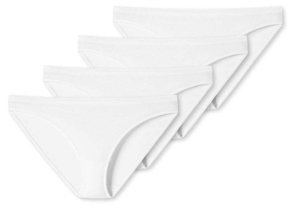 Schiesser Damen Minislip 4-Pack Serie 95-5 - weiß - Größe 40