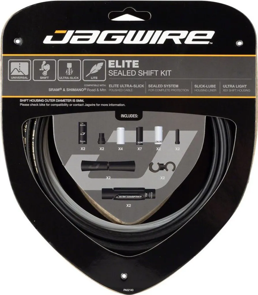 Kit de Câblerie de Vitesse Scellé Jagwire pour Vélo de Route et de VTT
