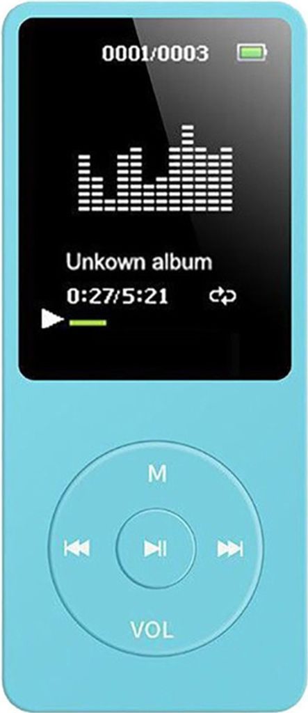 MP3 / MP4-Player 32 GB Musik-Player 1,8-Zoll-Bildschirm Tragbarer MP3-Musik-Player mit UKW-Radio-Sprachaufzeichnung fuer Kinder Erwachsene