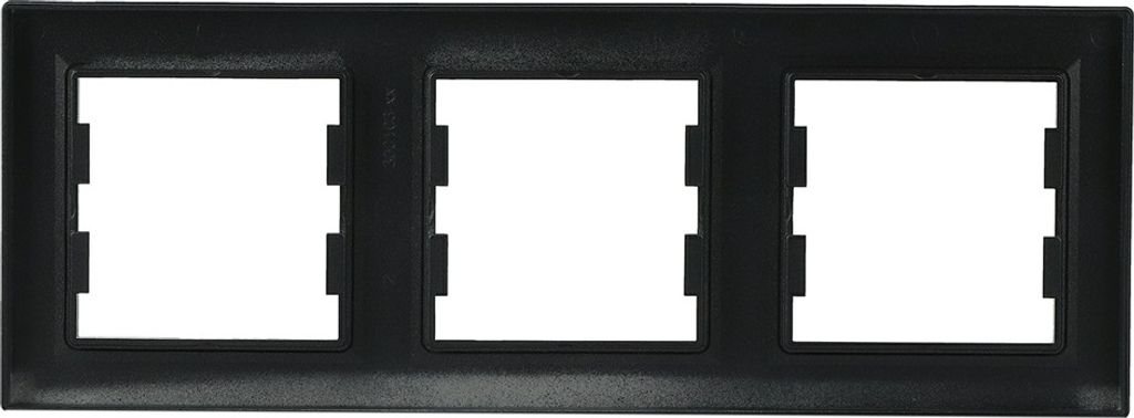 3-fach horizontaler Rahmen, anthrazit, Asfora EPH5800371 Produktbild 