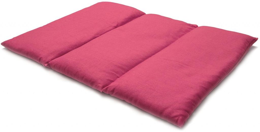 GIRAFFENLAND Körnerkissen 40x30cm groß - 3-Kammer Kissen - pink mit Weizen