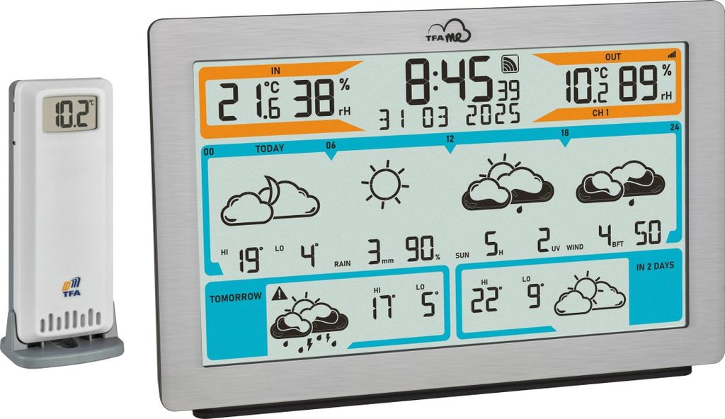 TFA TFAme 35.8100.54 Stazione meteo WLAN Immagine del prodotto 