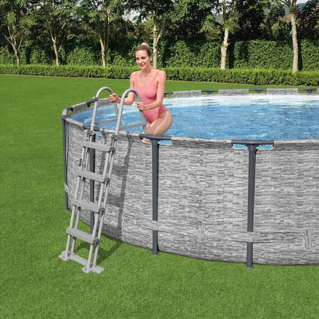 Möbel Bestway Flowclear 4-stufige Sicherheitsleiter 122 cm - Poolzubehör 93340