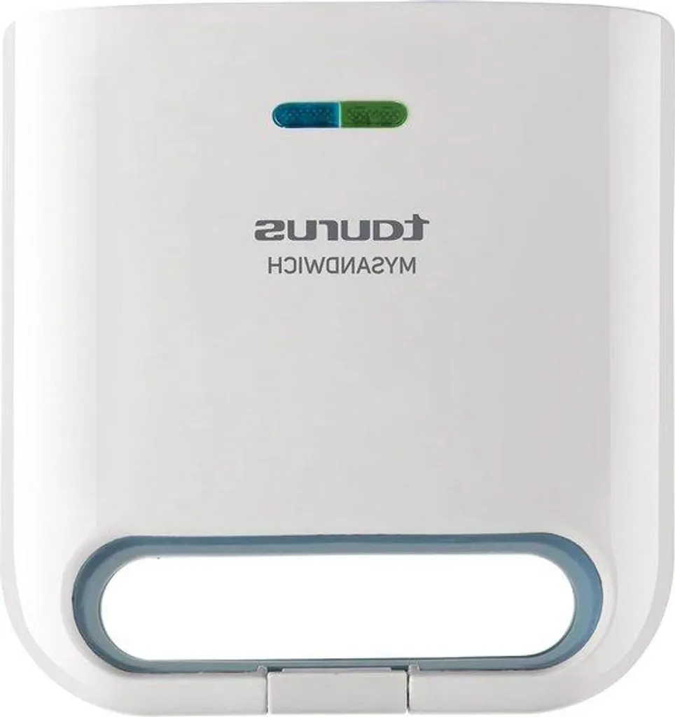 Grille-pain à sandwich électrique blanc 800W idéal pour vos repas rapides