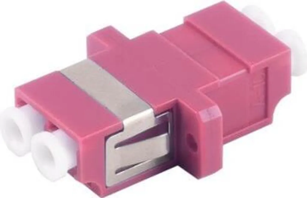 Raccord LWL LC-LC Duplex Violet 07-60013 pour Fibre Optique OM4