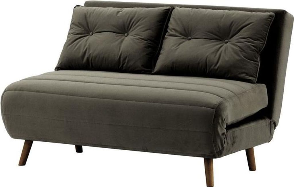 Ausklappbaresofa Flic 120 cm-Velluto 19-dark oak