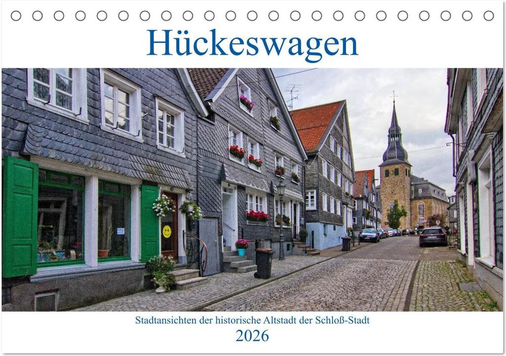 Stadtansichten Hückeswagen (Tischkalender 2026 DIN A5 quer), CALVENDO Monatskalender