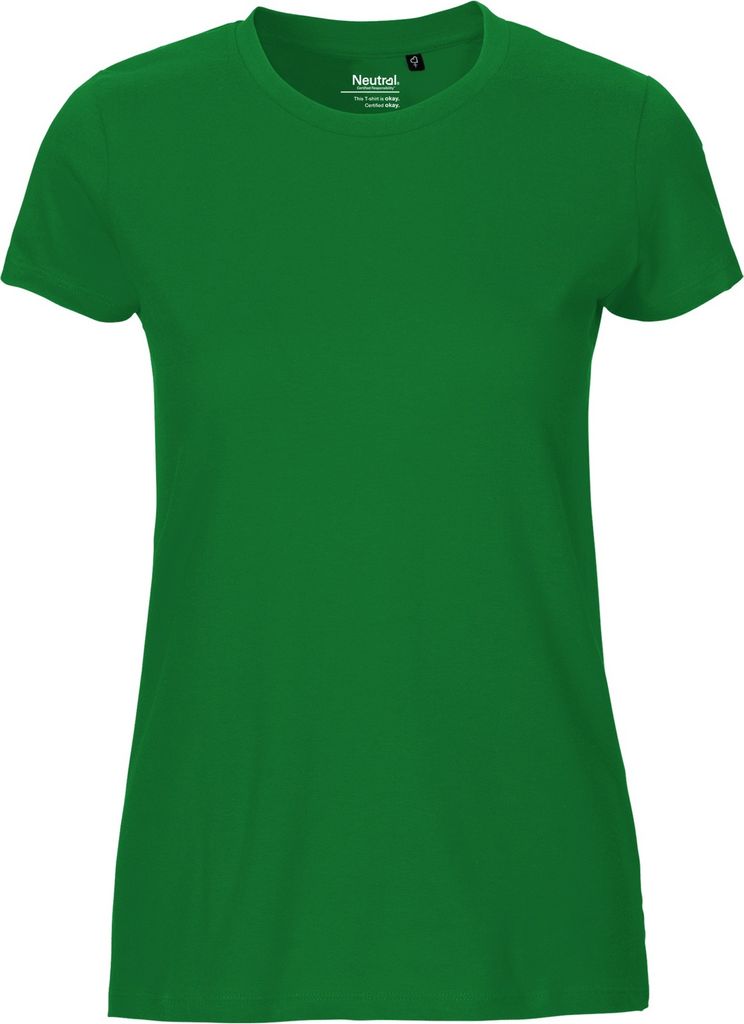 Neutral O81001 | damen Fitted T-Shirt / 100% Fairtrade-Baumwolle - Farbe: Green - Größe: XL
