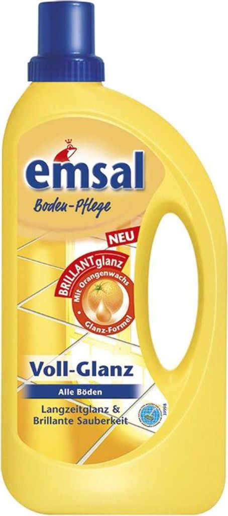 emsal Boden-Pflege Voll-Glanz 1 Liter, Langzeitglanz & Brillante Sauberkeit mit