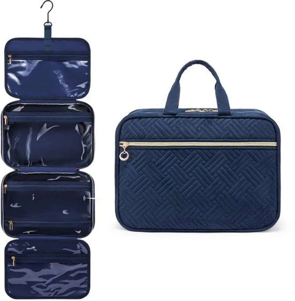 Trousse de toilette suspendre femme grand format voyage chic