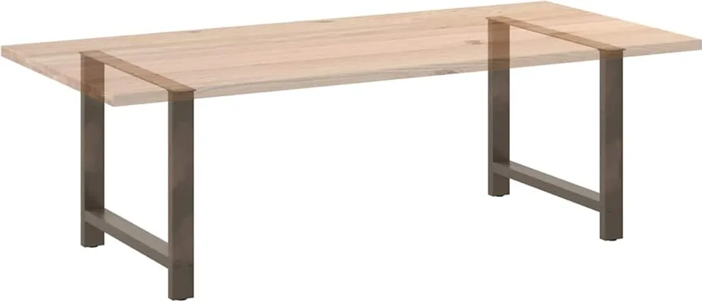 SYFAX™ Gambe per tavolo da pranzo in acciaio naturale 2 pz 100x(72-73) cm Acciaio - 6