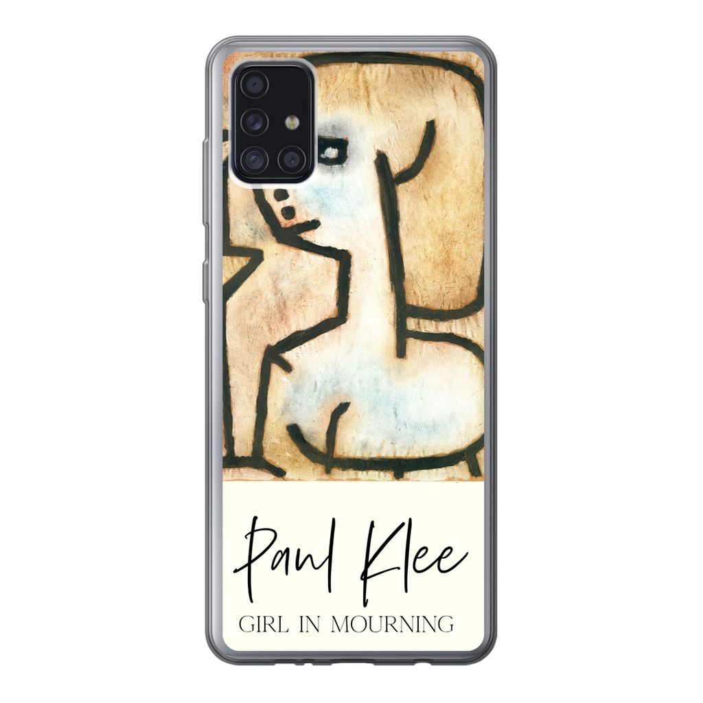 MuchoWow Handyhülle Schutzhülle Hülle für Samsung Galaxy A52 5G Kunst - Paul Klee - Trauerndes Mädchen Silikon Softcase Handy Hülle - Umschlag