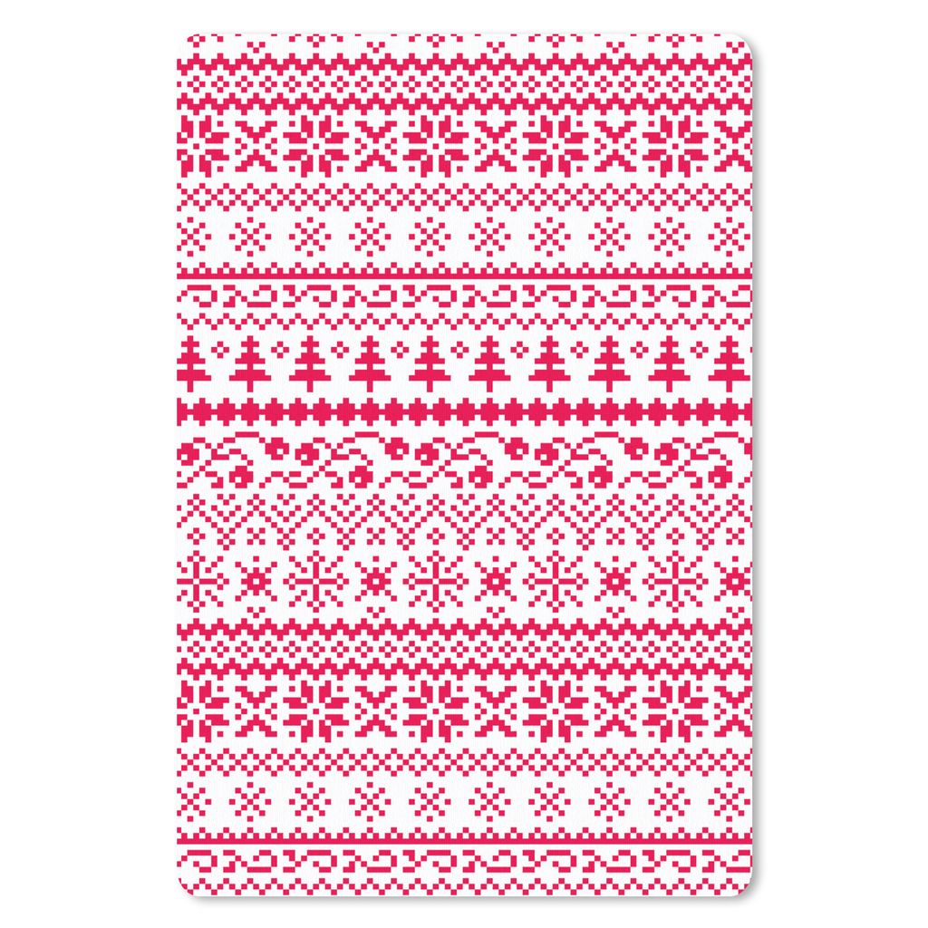 MuchoWow Mauspad Mousepad Weihnachten - Muster - Baum 40x60 cm - Mousepads - Maus Mat - Pad - Mausunterlage - Schreibtisch Accesoire
