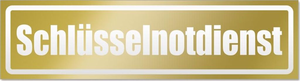 Schlüsselnotdienst invertiert Magnetschild Schild magnetisch