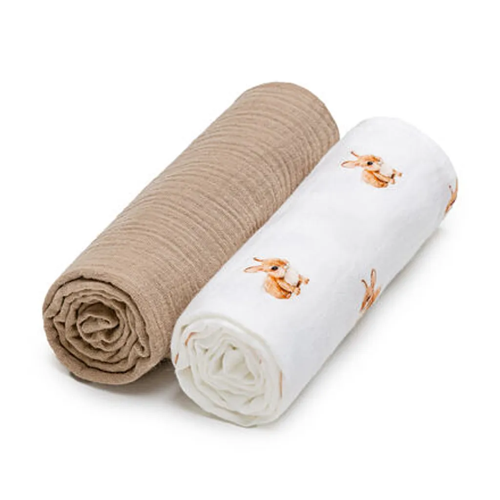 Couches en Coton T-Tomi Musellave à Haute Absorption - Pack de 2 Pièces