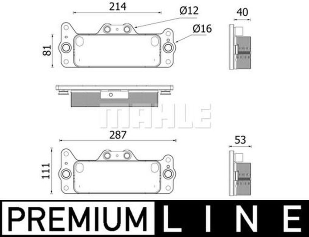 Ölkühler, Automatikgetriebe MAHLE CLC 222 000P