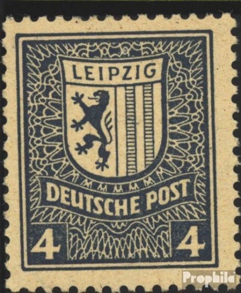 Briefmarken Sowjetische Zone (All.Bes.) 1946 Mi 157y, gelbes Papier und feiner Gummi postfrisch Abschiedsserie