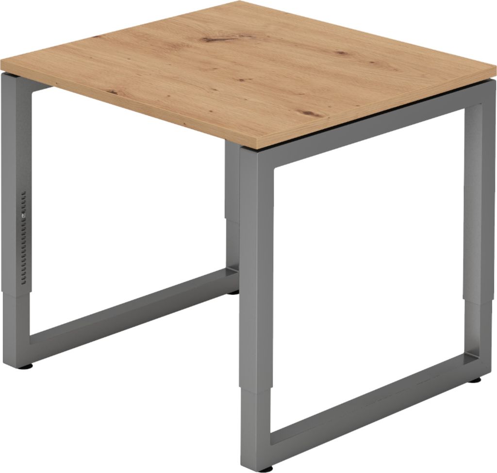 bümö Schreibtisch Serie-R - Nachbildung: Asteiche, Größe:  Produktbild 