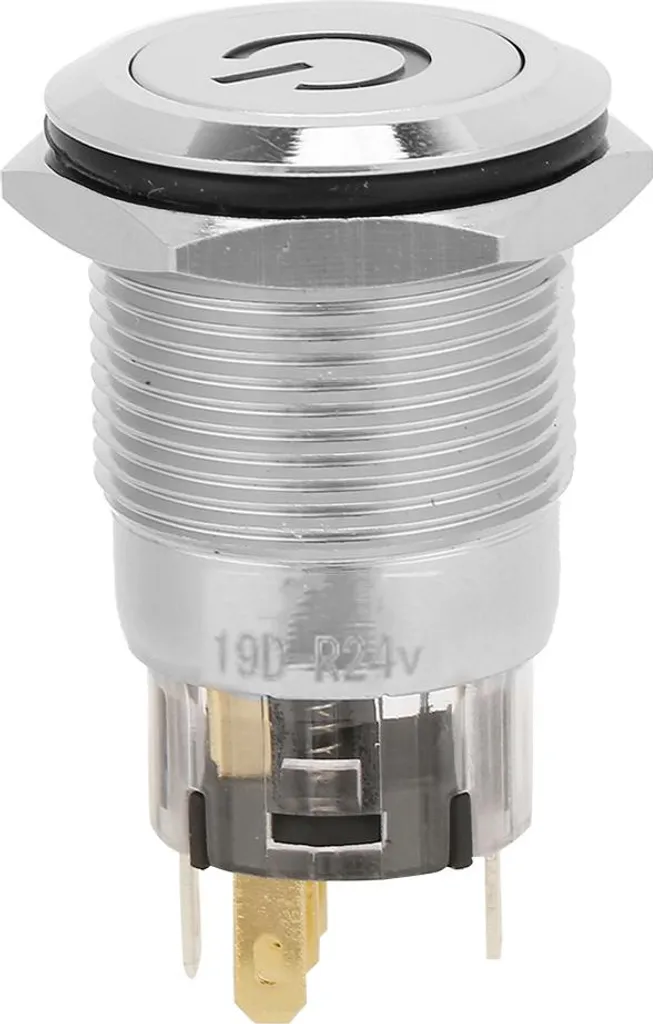 Interrupteur Bouton Poussoir Métal Rouge : Lot de 40 avec Auto-Reset
