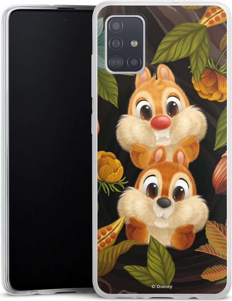 DeinDesign Slim Hülle für Samsung Galaxy A51 Silikon Case Ultra Dünn Handyhülle Disney Offizielles Lizenzprodukt Chip und Chap