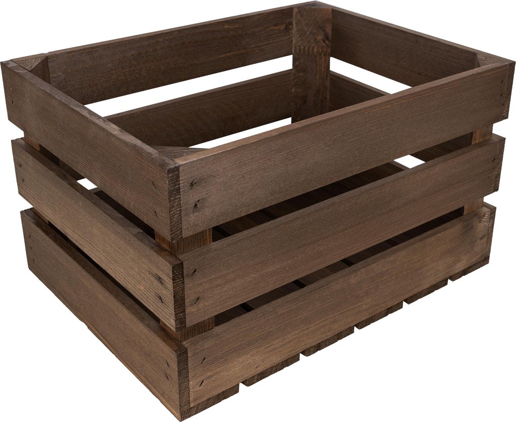 Creative Deco Caisse en Bois Wengé 40 x 30 x 23 cm - Caisse Image du produit 