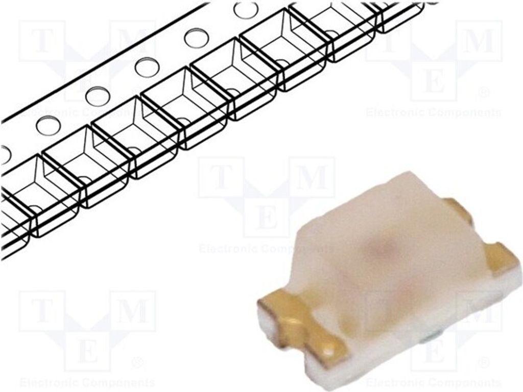 5x LED 0603 1,6x0,8x0,7mm orange 170° SMD 2,8÷8mcd 2,2÷2,6V D-C190 LED-Dioden SMD