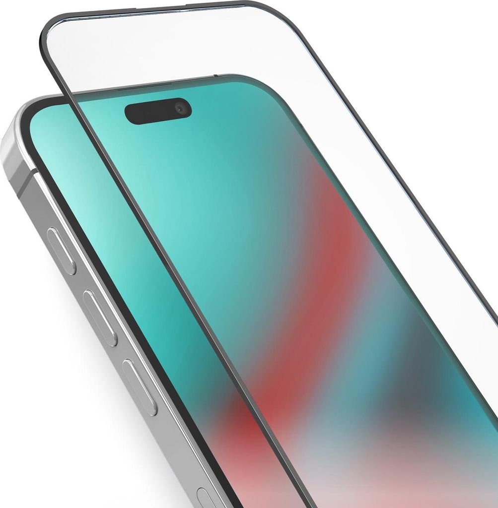 Glas Displayschutz Full Cover für iPhone 15 Pro Transparent