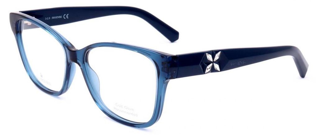 Swarovski SK5282 Shiny blue 54/15/140 Damen Brillen