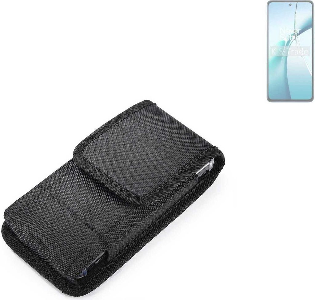Holster Gürteltasche kompatibel mit OnePlus Nord CE4 Lite 5G Holster Gürtel Tasche wasserabweisend Handy Hülle Schutz Hülle Outdoor schwarz
