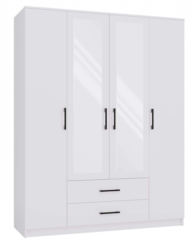 Cdf Romana 160 Specchio 2 Cassetti 160Cm Bianco Immagine del prodotto 