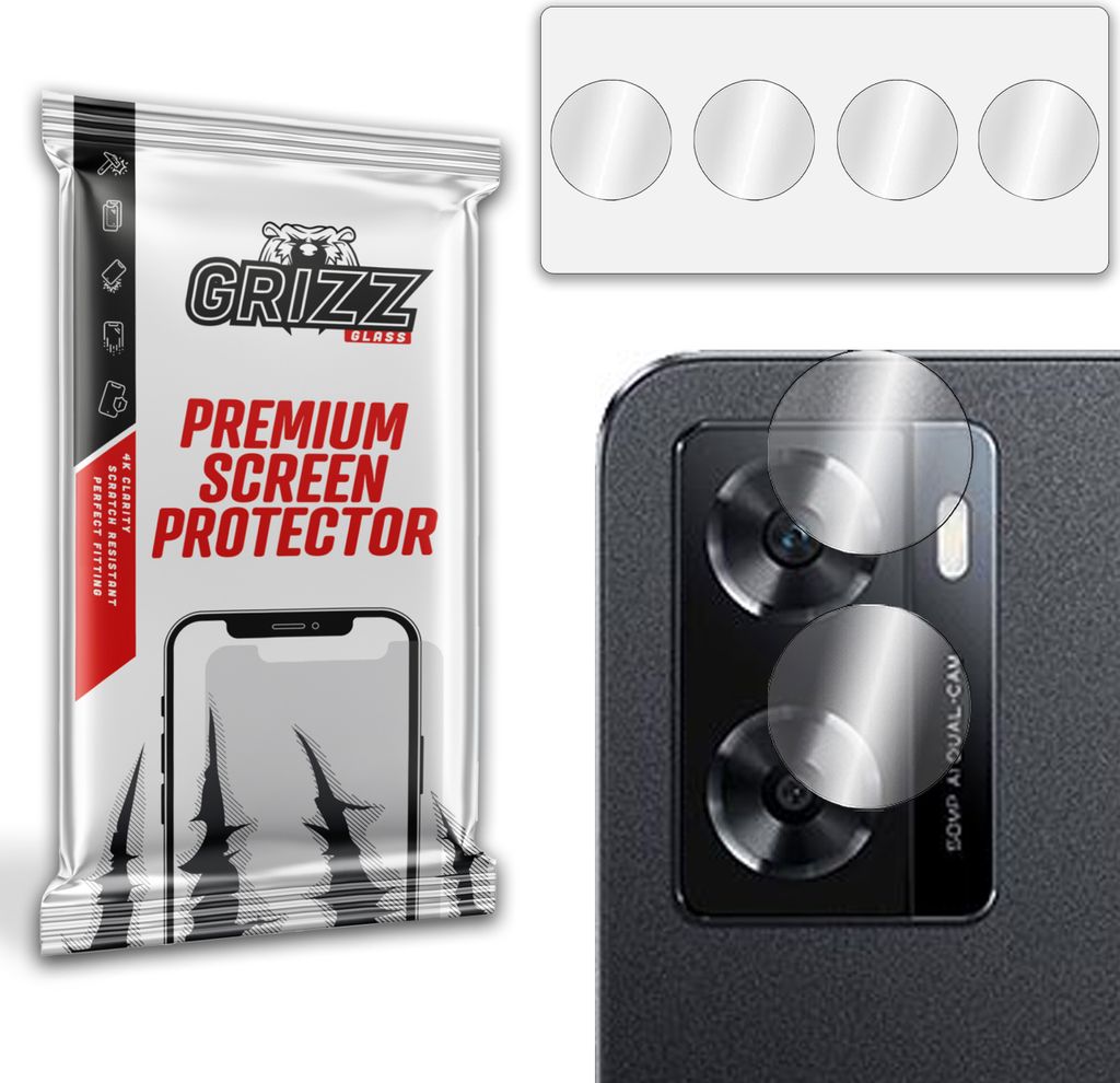 Glas für die Kamera GrizzGlass HybridGlass für Oppo A57s