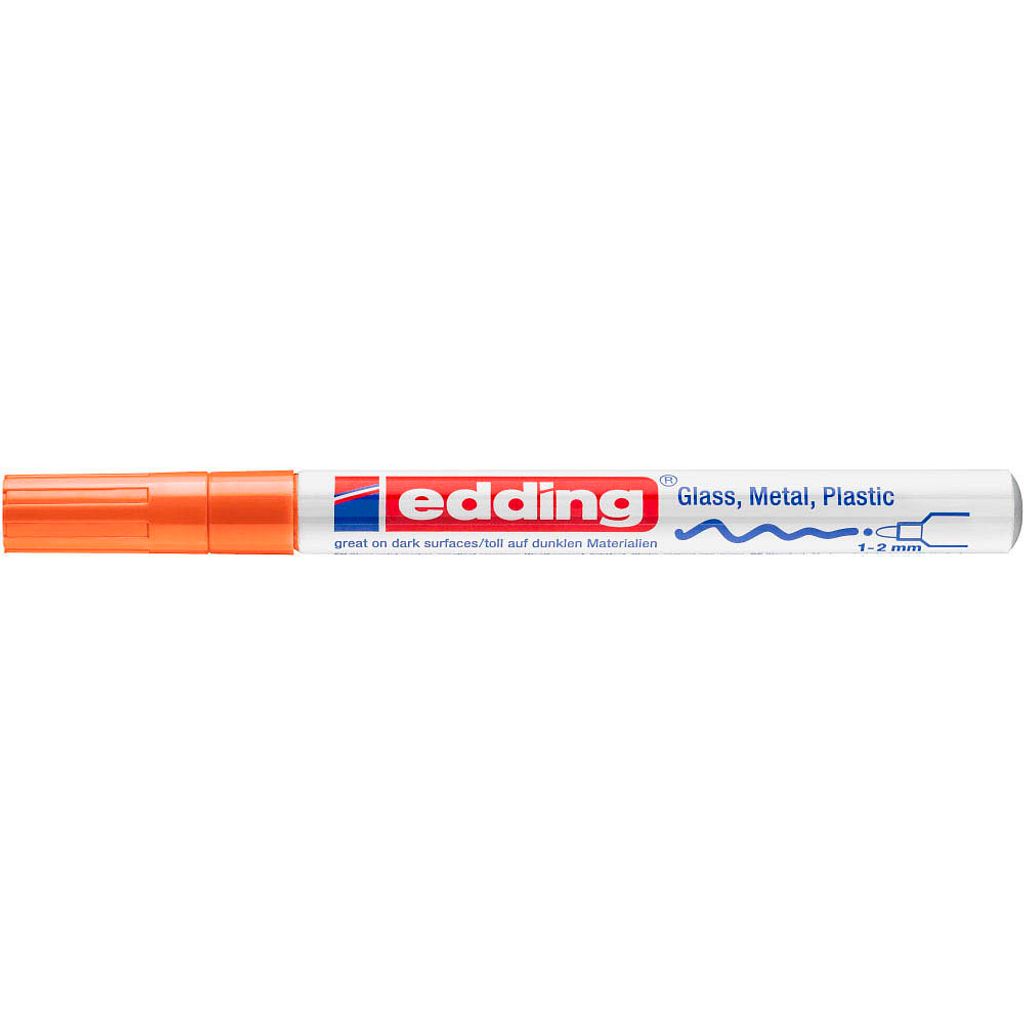 Edding 751, Orange, Orange, Weiß, 1 Farben, Medium, Produktbild 