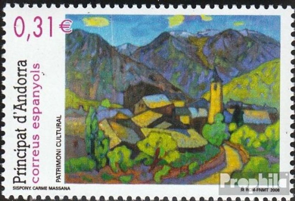 Briefmarken Andorra - Spanische Post 2008 Mi 355 (kompl.Ausg.) postfrisch Gemälde