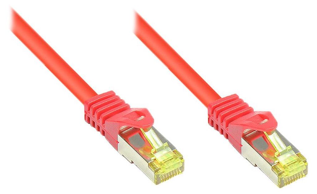 Good Connections  Patchkabel m. Cat.7 Rohkabel  rot 15m Produktbild 