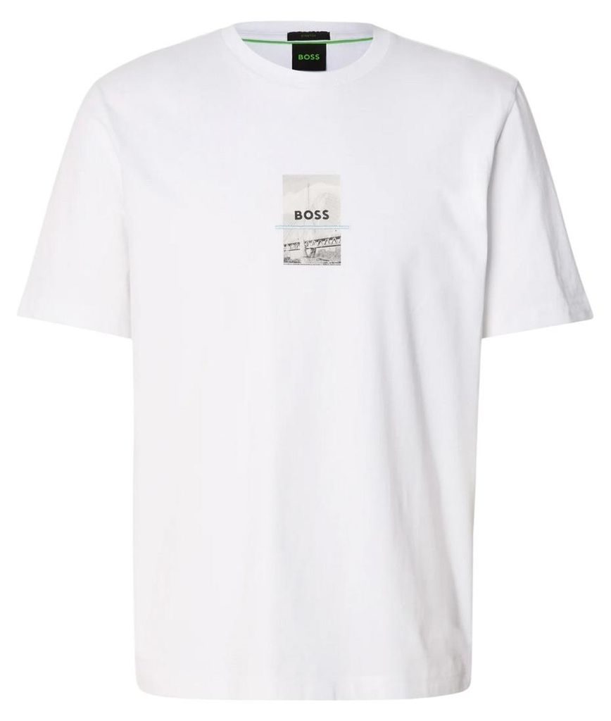 Boss - T-Shirt für Herren, leger GT28128 (M) (Weiß)