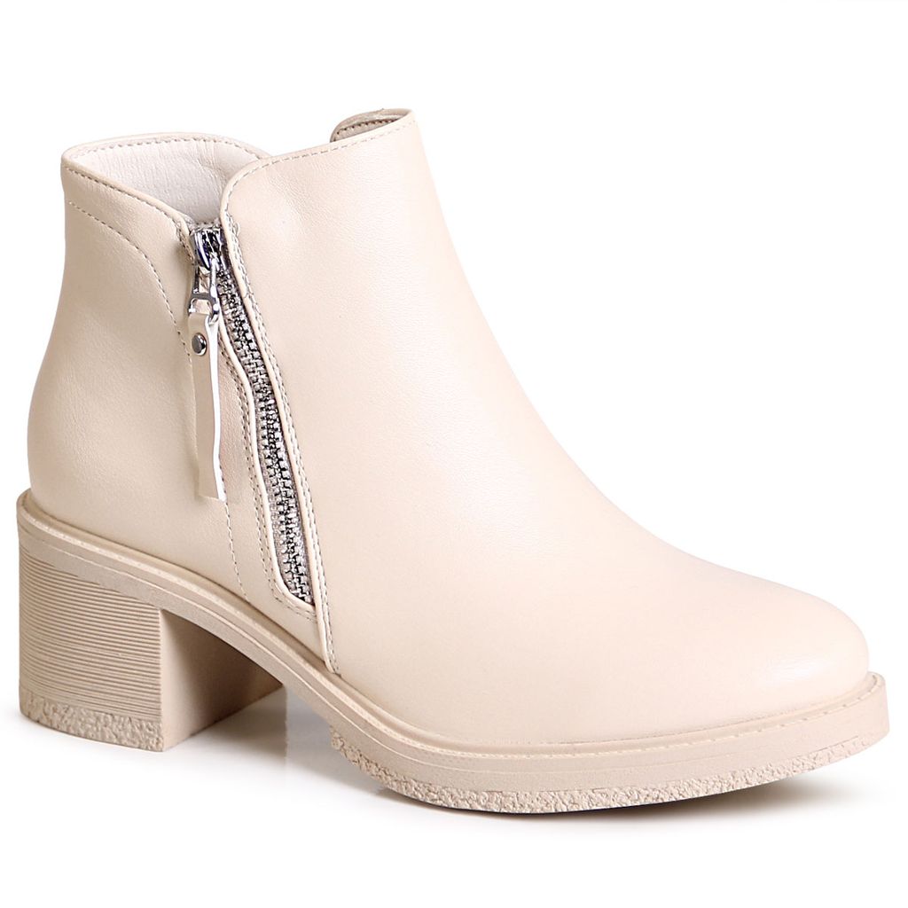 Topschuhe24 3186 Damen Glitzer Stiefeletten - Ankle Boots Mit 3 Cm Blockabsatz