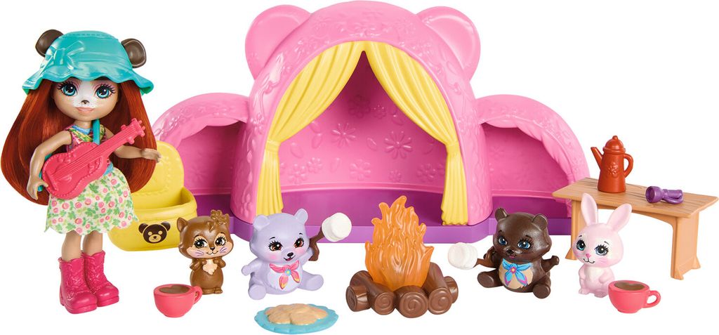 MATTEL ENCHANTIMALS Expedition mit Zelt und Zubehör HTW71
